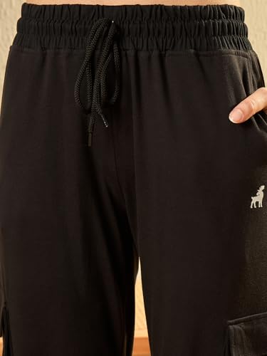 Image of Modeve Women's Cargo Style Track Pants - Summer Cotton Blend