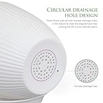 7/6.2/5.5/5/4.5/4 inch Plant Pots, 6 Pack Flower Pots for Small Indoor Outdoor Plants, Plastic Planters with Drainage Holes and Saucers for Garden Succulent House Plants, White - Image 3