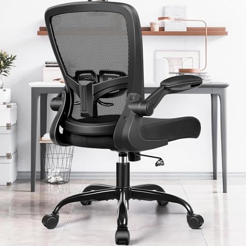 Office Chair Ergonomic, Durable Fabric & Mesh, High-Back...
