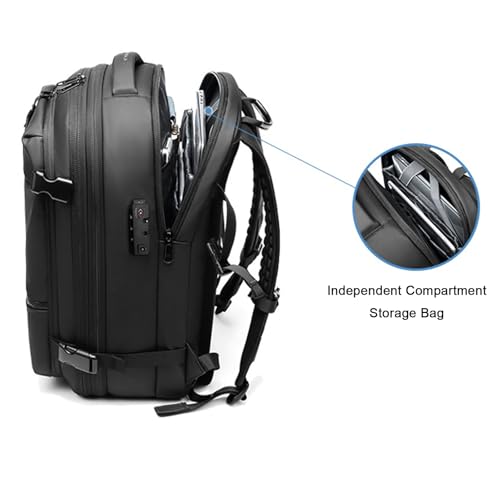 Ezyvac Rucksack, Easyvacpac Backpack, 60L Expandable Vaccage Bag Water Resistant, Anti Theft Vacuum Back Pack (Green+Pump)3