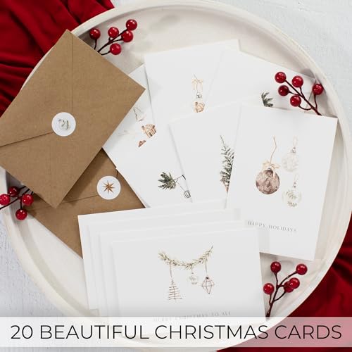 Zicoto ZIC-CHRISTMASCARDS4_23-086 Beautiful Modern Rustic Christmas Cards Set Of 20 thumb #6