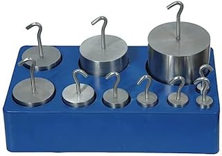 Hooked Stainless Steel Weight Set, 5-1000 Grams, Set of 10