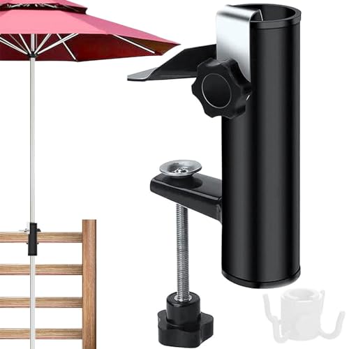 Anyingkai Soporte Sombrilla Balcón Negro