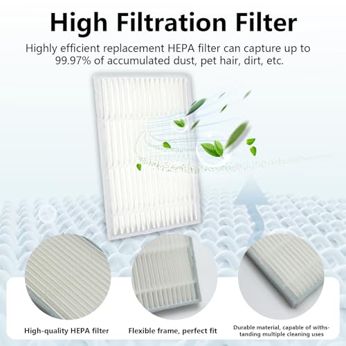 Image of 26 piece Accessories for Tapo RV30 Max Plus / RV30 Max / RV20 Max Plus vacuum cleaner, 2 Main Brushes, 6 Filters, 6 Mop Pad, 6 Bust Bags, 6 Side Brushes, for Tapo RV30 Max Plus Replacement