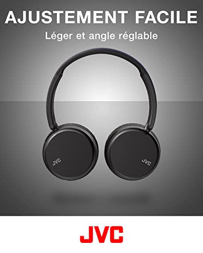 JVC Casque sans Fil Supra aural 3 Modes sonores BasseNormal 35H d'autonomie Léger Structure pivotante et Pliable à Plat Connexion Multipoint Bluetooth HA Z37W B - vue 4