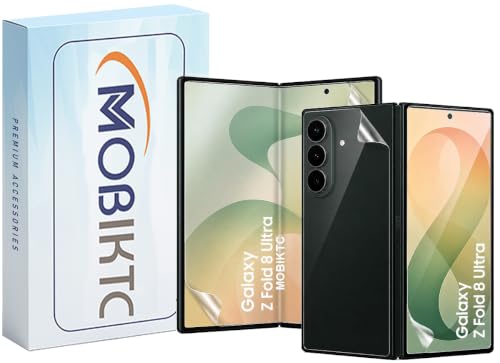 Image of Upgraded Explosion Proof Flexible Tpu Front+Back +Hingle+Inner Film Fold Display Screen Guard For Samsung Galaxy Z Fold 8 Ultra 5G With Easy Installation Kit /Matte /Pack Of 1 Set