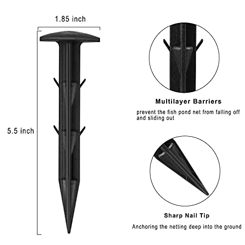 2Nlf Pond Netting Kit 15 X 20 Feet Heavy Duty Woven Fine Mesh Net Cover For Leaves, Protecting Koi Fish From Birds, Cats Etc, Durable Cuttable Uv Stabilized Net 14 Stakes And 30 Zip Ties Included #TOP4