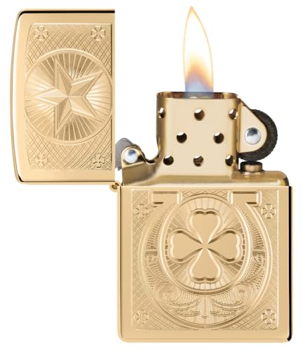 Encendedor Zippo Classic de Latón Pulido miniatura 3