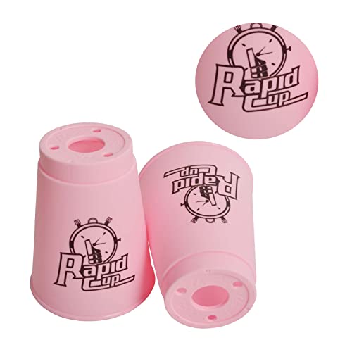 Tocypho Stacking Cups,12 Pack Small Size Quick Stack Cups Speed Training Game For Challenge Competition Travel Party, Small Size For Kids/Adults (Pink) #TOP4