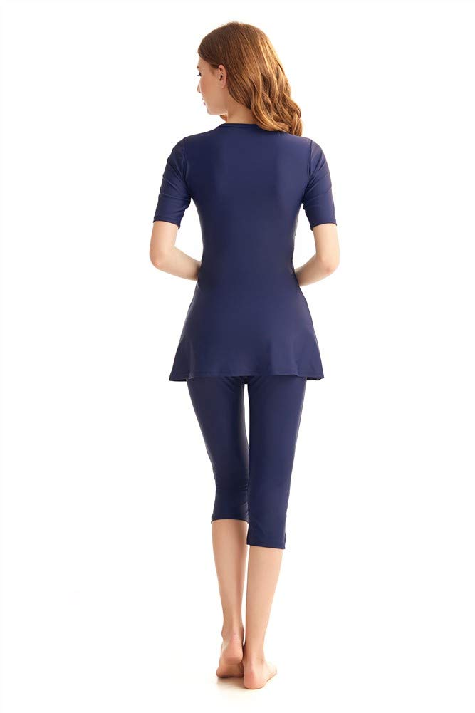Burkini Costume da Bagno Modesto Costume da Bagno Manica Corta Costume da Bagno Costume da Bagno Modestia