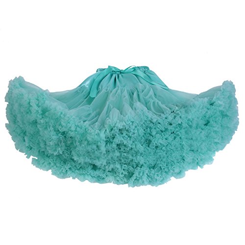 SCFL Adulto Suave de la Gasa de la Enagua de Tul Falda del tutú de Las Mujeres del tutú del Ballet del Traje de la Danza de múltiples Capas de la Enagua de la Falda hinchada