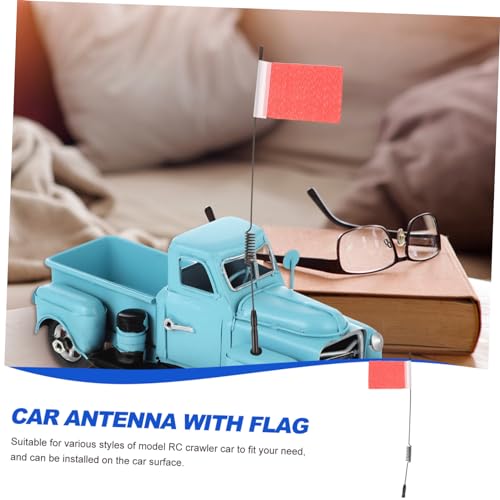 Antena decorativa para coche con asta de simulación y accesorios Happyyami 4 piezas 6