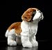 Oujppc Netter Bernhardiner Hund Plüschtier, Simulation Hund Stofftiere, Kuscheltiere Figur, Für Kinder Geburtstag 26Cm