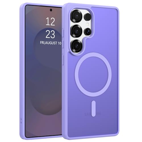 Coque Samsung S25 Ultra MagSafe violette pour sécuriser vos trajets