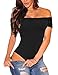 sebowel-body-con-hombros-descubiertos-para-mujer-manga-corta-sexy-elegante-con-espalda-descubierta-camiseta-para-mujer-s-negro