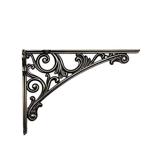 Harpoon 2 Pack Shelf Brackets Cast Iron, Large 7.8X 5.5 Inch (Black Bronze) #TOP7
