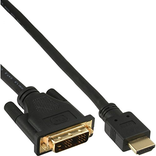 10er Set 2m HDMI-DVI Kabel, InLine®, vergoldete Kontakte, 19p (17662P) 2,0m