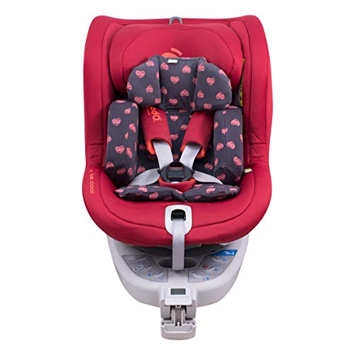 JYOKO KIDS - Fodera in cotone per riduttore per seggiolino auto compatibile con Be Cool Nuoto (Fluor Heart)