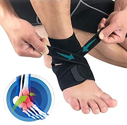 Preisvergleich Produktbild Haltungskorrektur Sprunggelenk Bandage Medizinische Fussbandage, Sprungelenkbandage, Knöchelbandage mit Klettverschluss, Fussgelenk Schmerzlinderung, Klein - Unisex - Damen, Herren 1pcs