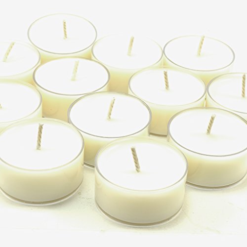 Winter Lodge, Soy Tealights, White Clear Cup Candles (Winter Lodge, 12 Pack) #TOP3