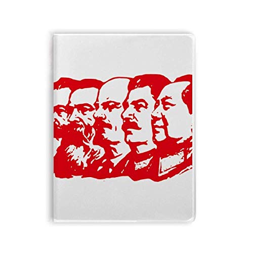 Carnet de notes Mao China à couverture souple en gomme noir pour stylos
