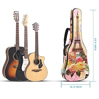 Sky Lantern Étui de protection rembourré pour guitare classique acoustique, Multicolore 07, 42.9×16.9×4.7 in, Organiseur… - Les Beatles, Paul McCartney, John Lennon, RIngo Starr, George Harrison Sky Lantern Étui de protection rembourré pour guitare classique acoustique, Multicolore 07, 42.9x16.9x4.7 in, Organiseur… – Image 5