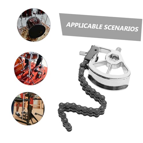 Pedal para Bombo Simple TOYANDONA Cadena Doble miniatura 3