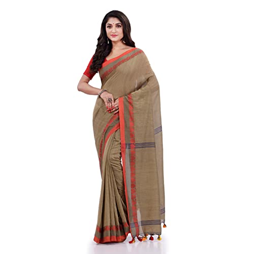 Image of dB DESH BIDESH Women`s cotton saree for woman handloom cotton georgette silk party, wear latest, loveria new, collection farewell soft mulmul linen cotton sarees for women with unstitched blouse