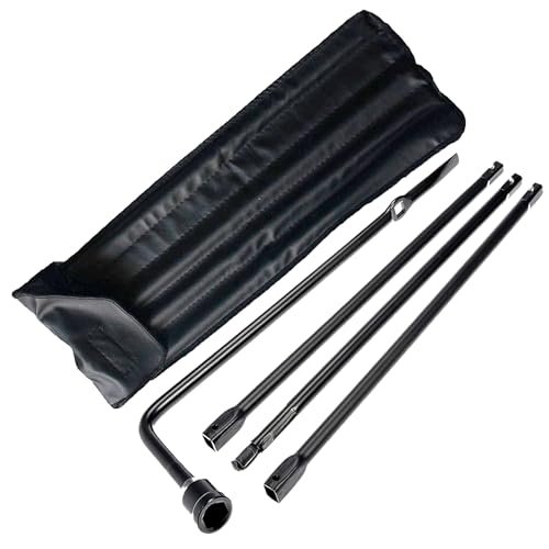 Image of Premium Spare Tire Lug Wrench Tool Kit for Chevrolet Suburban, Avalanche, GMC Yukon, and Cadillac Escalade - Durable Carbon Steel, Rust-Resistant Coating