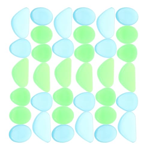 Pierres lumineuses bleu-vert pour éclairer un aquarium sans électricité ni câbles visibles