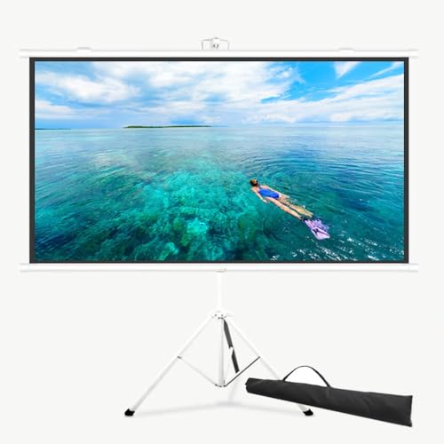 Pantalla portátil para proyector 50in 16:9 con trípode miniatura 1