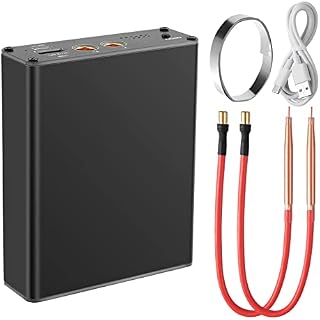 TELAM 18650 Battery Spot Welder, 11 Gears Adjustable Portable DIY Spot Welding Machine, 50000mAh Rechargeable Battery, USB-C Charging, Quick Release Pen, Nickel Sheet, for Spot Welding