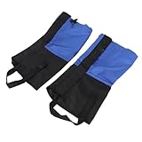 子供用ハイキングシューガイターレギングブーツカバー 2個入り 保護機能バツグン 軽量耐久性有りナイロン素材 屋外ユース 防水汚れ防止 屋外キャンプ、砂漠横断、ハイキング登山 (青)