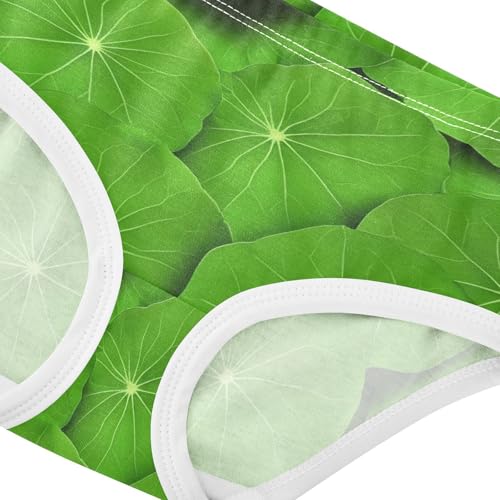 Bright Green Nasturtium Leaves Toddler Underwear Custom 2t Cotton Panties for Girl Animals Briefs Underpants4