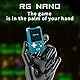 RG Nano Retro Handheld Game Console,RG Nano Portable Game Mini Aluminiumlegierung mit 1,54 Zoll IPS Bildschirm,rg Nano mit 64G TF Karte vorinstalliert 5405 Spiele