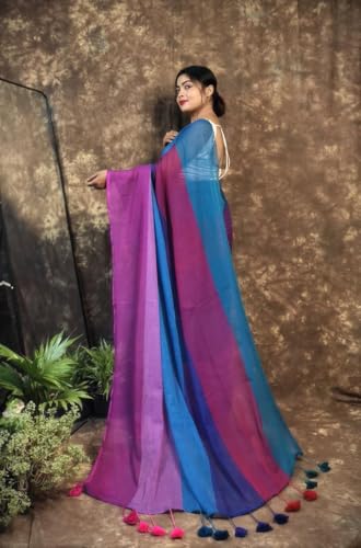 Image of Pure Cotton Saree | Soft & Lightweight | Handloom Woven Elegance for Festive & Casual Wear