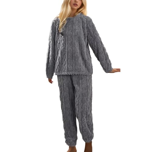 Pyjamas manche longue de nuit en polaire premium au fini doux haut de gamme