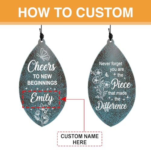 Image of ASTARIN Personalized Happy Retirement Gift, Retirement Wind Chimes for Women Men, 35 inch Large Deep Tone Wind Chime Retire Gifts for Teacher Co-Workers Boss Husband Friends Parents