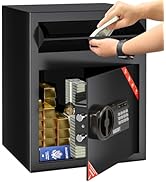 Amazon.co.jp: KABISAFE 投入式金庫 家庭用 テンキー式 セキュリティー