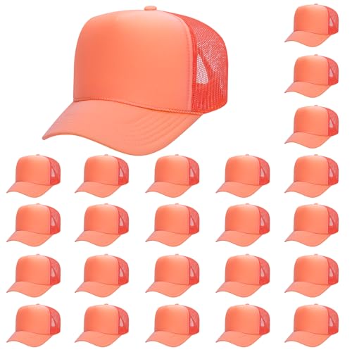 Image of OTTO Polyester Foam Front 5 Panel High Crown Mesh Back Trucker Hats in 97, Bulk, Wholesale