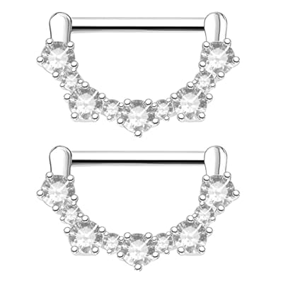 RUGBOL Barras para pezón, piercing tipo botón para mujer (dorado) | Ya disponible en tu tienda friki favorita! En mundofriki.es!