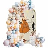 7.2ft Arch Backdrop Cover,Retro Boho Color Block...