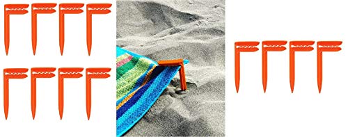 DIN Home & Style - Pinzas de sujeción para Toalla de Playa, para Picnic, Manta, Anclajes, Tienda de campaña, Esterilla de Yoga Cover