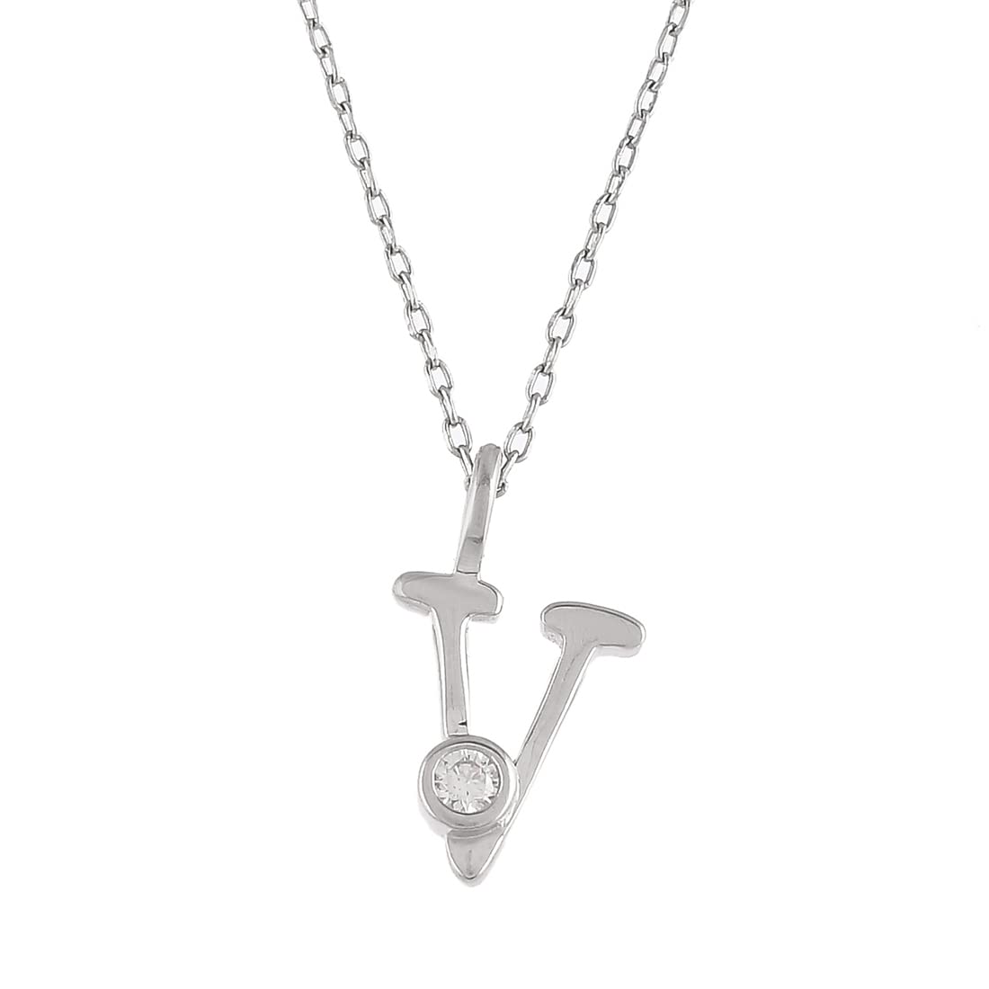 Round Cut CZ Pendant for Women
