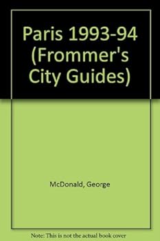 Paperback Frommer's City Guide to Paris, 1993-1994 Book
