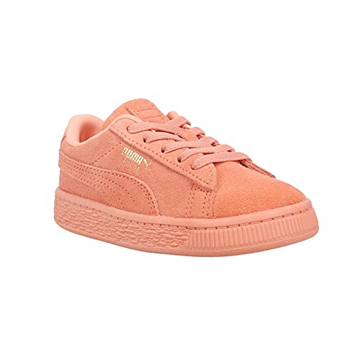 PUMA Toddler Girls Suede Classic Mono Gold Lace Up Sneakers Shoes Casual - Orange2