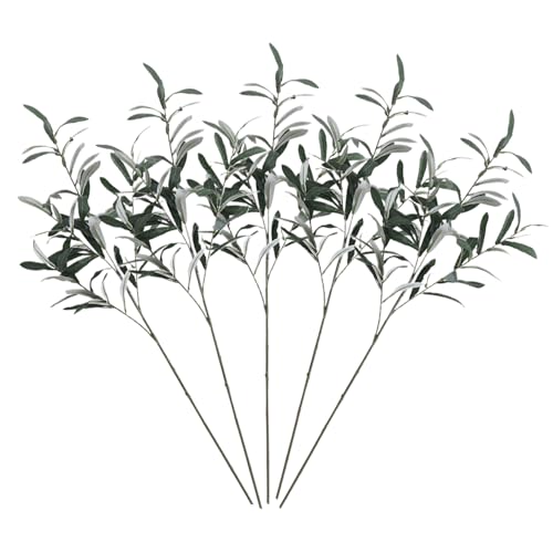 Branches d'olivier artificielles réalistes de 30 pouces pour grand vase haut - 5