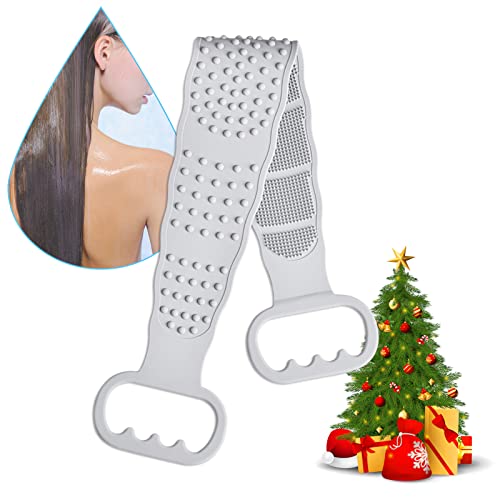 Body Scrubber, Back Scrubber for Shower, Silicone Shower Scrubber for Exfoliating Skin, Reusable Double-Sided Back Brush for Men & Women, for Sensitive and All Kinds of Skin, Comfortable Massage
