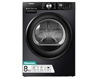 DH3S802BB3-3S Series WIFI Smart Enabled 60cm - 8 KG Load Capacity - A+++ - 15 Programmes - Allergy Care - Heat Pump Freestanding Front Load Tumble Dryer- Black - 2 Year - HxWxD MM (845x595x550)