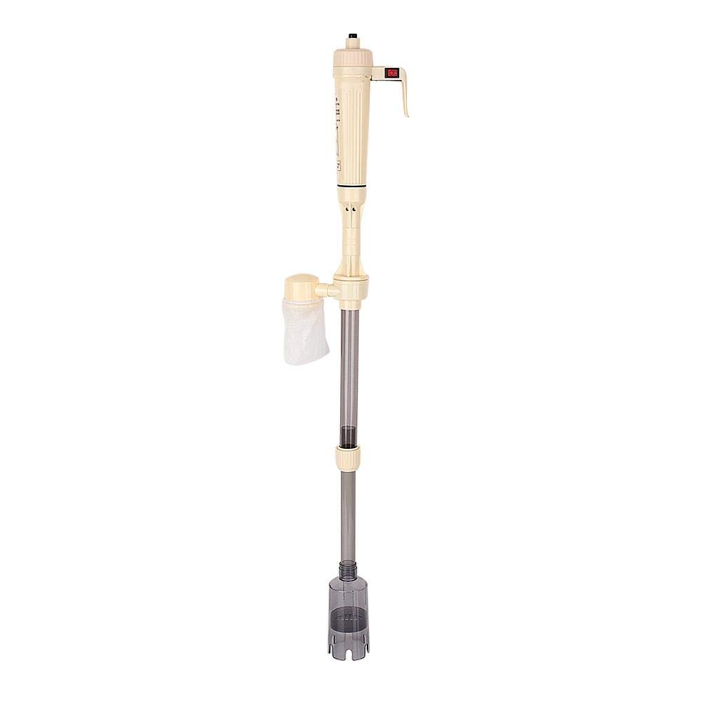Pulitore Per Ghiaia Acquario Elettrico - Sifone Con Filtro, Regolabile 58-94 Cm, Cambio Acqua Facile